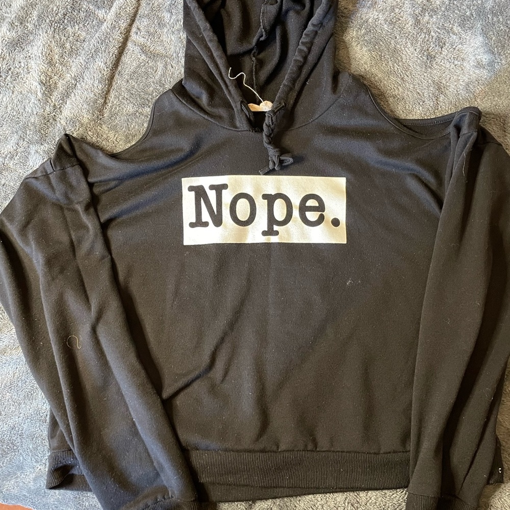Long sleeve hooded top
